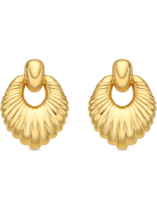Boucles d'oreilles et plaqué or 18k - Rajba - Kiabi Boucles d'oreilles et plaqué or 18k - Rajba - Kiabi