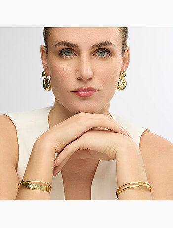Boucles d'oreilles et plaqué or 18k - Sisma