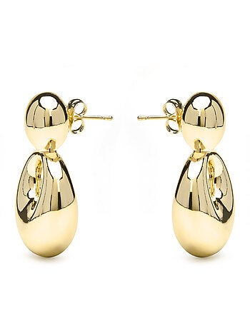 Boucles d'oreilles et plaqué or 18k - Sisma