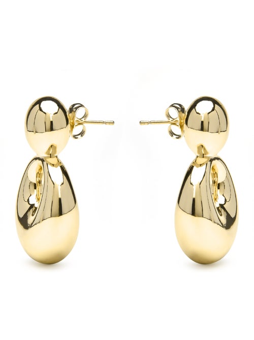 Boucles d'oreilles et plaqué or 18k - Sisma - Kiabi Boucles d'oreilles et plaqué or 18k - Sisma - Kiabi
