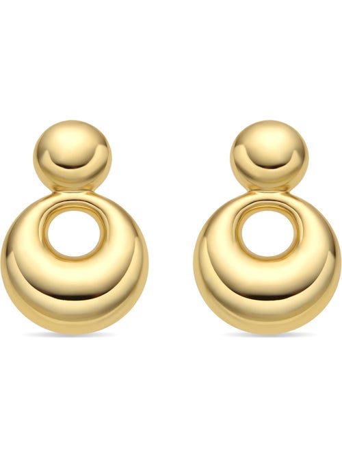 Boucles d'oreilles et plaqué or 18k - Sisma - Kiabi Boucles d'oreilles et plaqué or 18k - Sisma - Kiabi