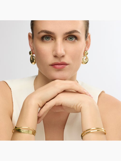 Boucles d'oreilles et plaqué or 18k - Sisma - Kiabi Boucles d'oreilles et plaqué or 18k - Sisma - Kiabi