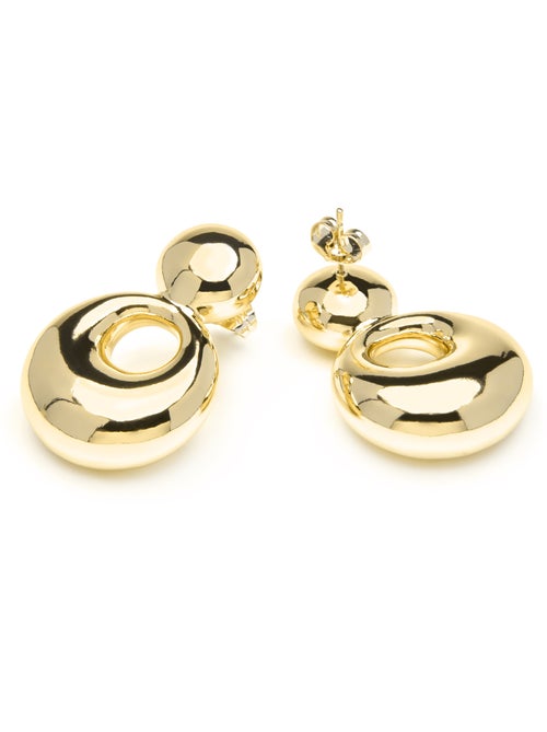 Boucles d'oreilles et plaqué or 18k - Sisma - Kiabi Boucles d'oreilles et plaqué or 18k - Sisma - Kiabi