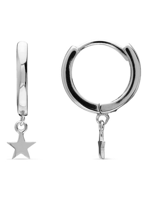 Boucles d'oreilles étoile en argent 925 de Luxenter - Kiabi