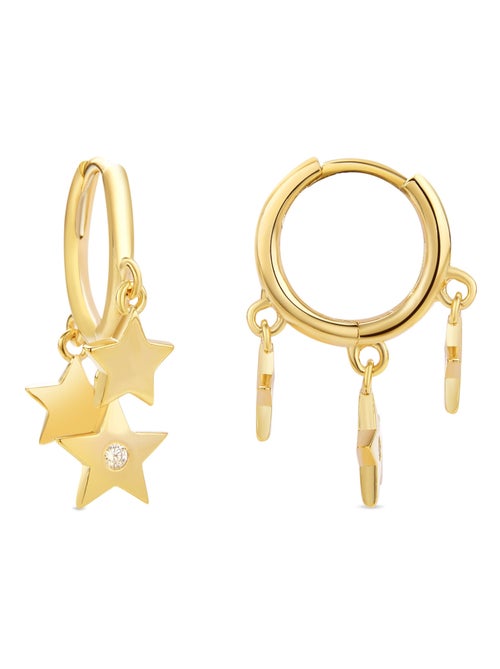 Boucles d'oreilles étoile Luxenter Finition or - Kiabi