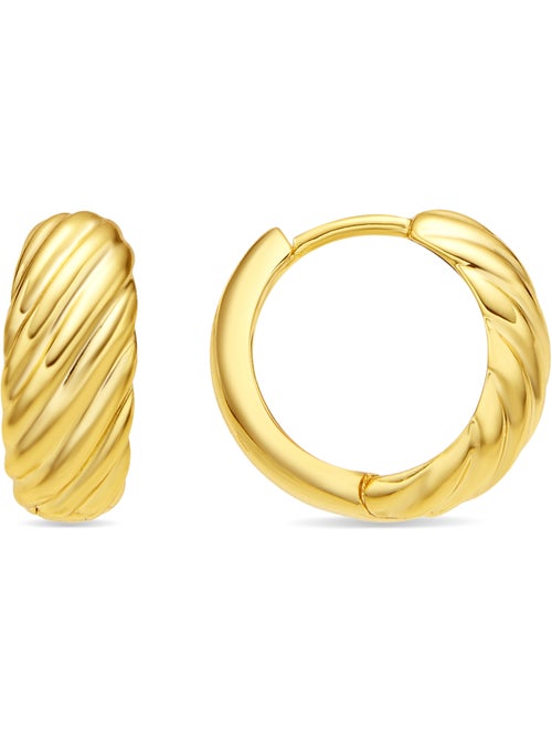 Boucles d'oreilles finition or 18 carats - Usma - Kiabi Boucles d'oreilles finition or 18 carats - Usma - Kiabi