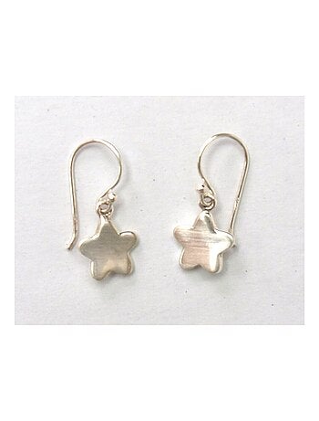 Boucles d'oreilles fleurs en argent