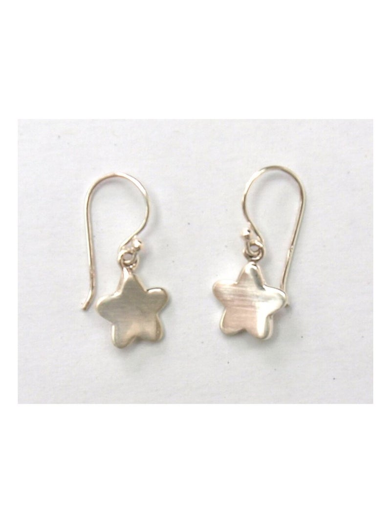 Boucles d'oreilles fleurs en argent Argenté - Kiabi