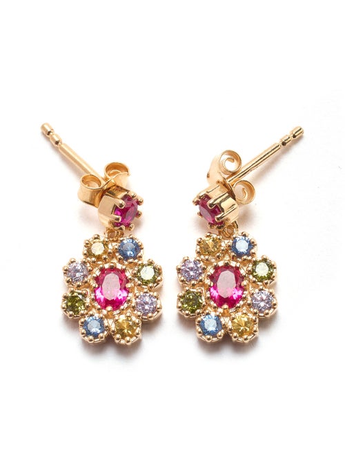 Boucles d'oreilles fleurs plaqué or - DAXON - Kiabi Boucles d'oreilles fleurs plaqué or - DAXON - Kiabi