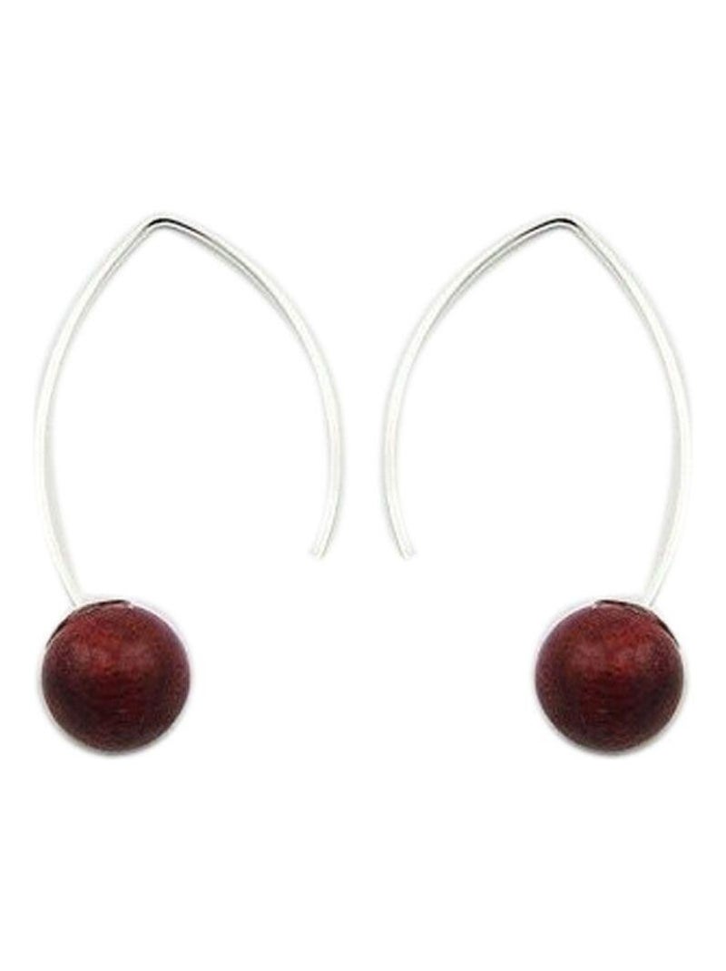 Boucles d'oreilles gorgone rouge Rouge - Kiabi