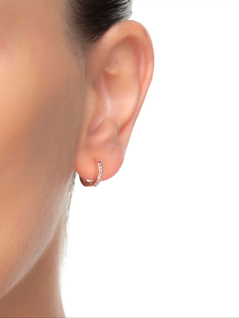 Boucles Oreilles Cœur Argent 925 Jrêveinfini - Zircon Cubique Cadeau Femme