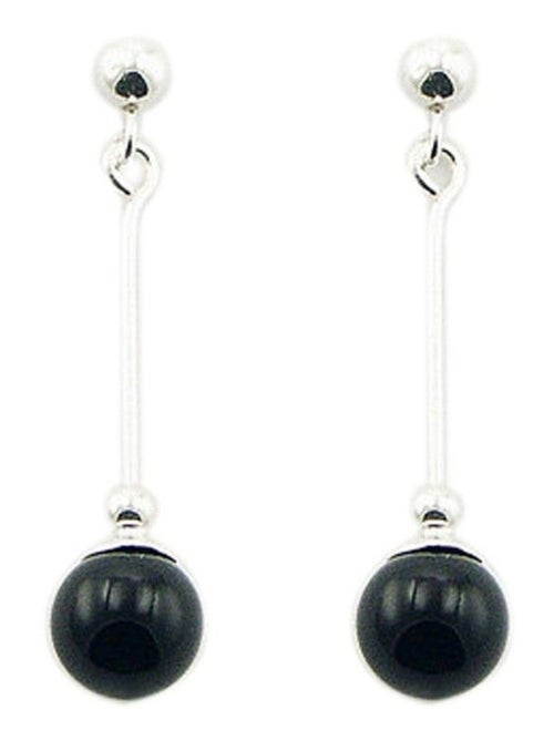 Boucles d'oreilles longues en argent - Kiabi