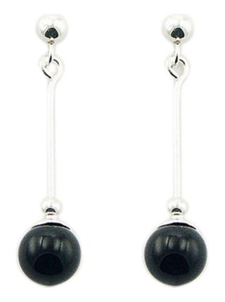 Boucles d'oreilles longues en argent, Bijoucolor