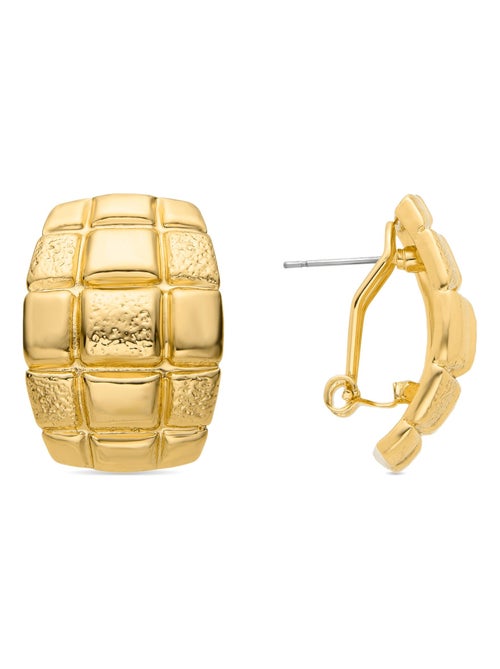 Boucles d'oreilles Luxenter Abalt en or jaune 18 carats - Kiabi
