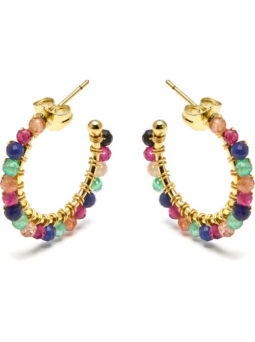 Boucles d'oreilles Luxenter Aiel et plaqué or 18k. - Kiabi