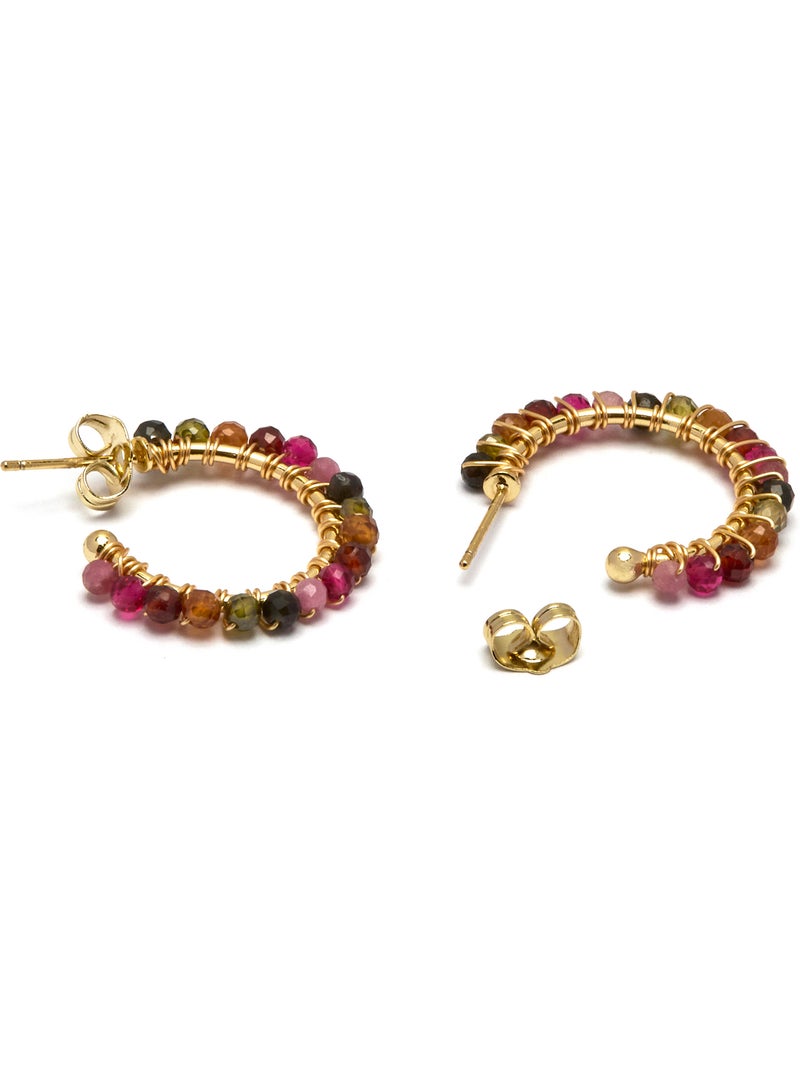 Boucles d'oreilles Luxenter Aiel et plaqué or 18k. Multicolore - Kiabi