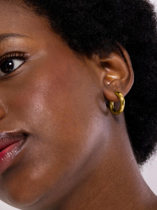 Boucles d'oreilles Luxenter Amyck en or jaune 18 carats - Kiabi