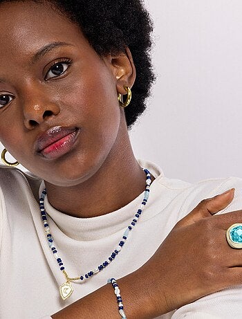 Boucles d'oreilles Luxenter Amyck en or jaune 18 carats