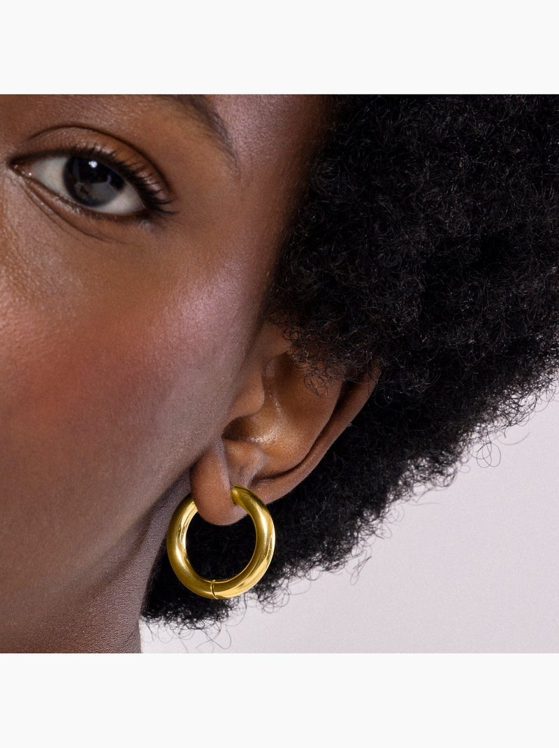 Boucles d'oreilles Luxenter Amyck et plaqué or 18k Jaune - Kiabi