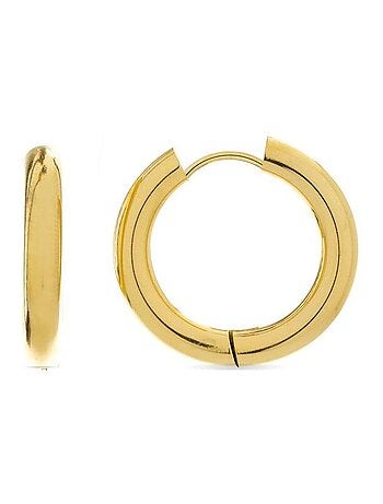 Boucles d'oreilles Luxenter Amyck plaqué or jaune 18 carats