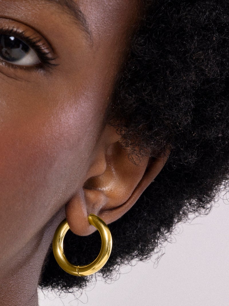 Boucles d'oreilles Luxenter Amyck plaqué or jaune 18 carats Doré - Kiabi