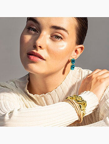 Boucles d'oreilles Luxenter Ankek et plaqué or 18k