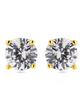 Boucles d'oreilles Luxenter Argent 925 avec Zirconium brillant plaqué Rhodium - Basic