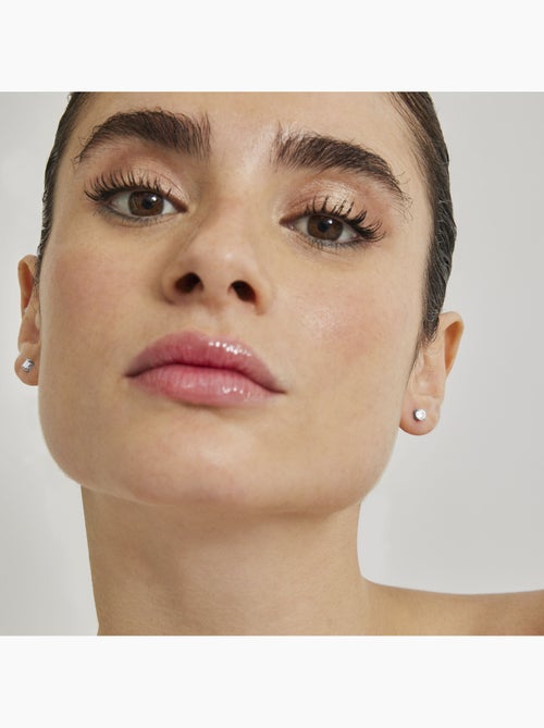 Boucles d'oreilles Luxenter Argent 925 avec Zirconium brillant plaqué Rhodium - Basic - Kiabi