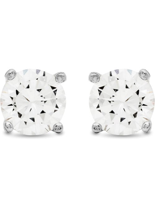 Boucles d'oreilles Luxenter Argent 925 avec Zirconium brillant plaqué Rhodium - Basic - Kiabi Boucles d'oreilles Luxenter Argent 925 avec Zirconium brillant plaqué Rhodium - Basic - Kiabi