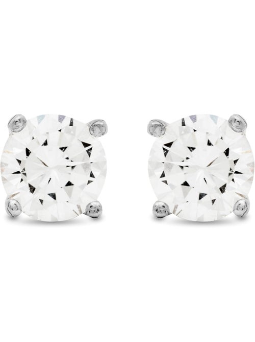 Boucles d'oreilles Luxenter Argent 925 avec Zirconium brillant plaqué Rhodium - Basic - Kiabi Boucles d'oreilles Luxenter Argent 925 avec Zirconium brillant plaqué Rhodium - Basic - Kiabi