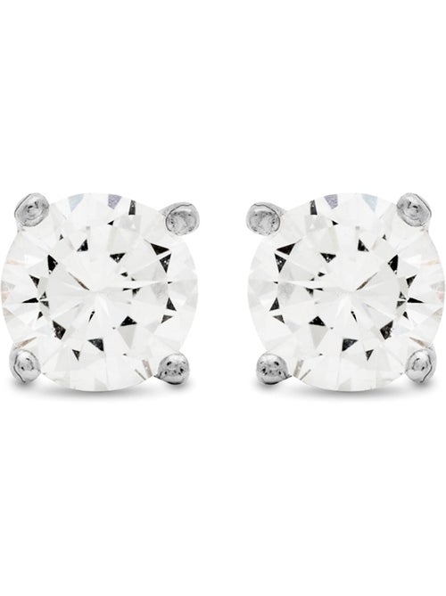 Boucles d'oreilles Luxenter Argent 925 avec Zirconium brillant plaqué Rhodium - Basic - Kiabi Boucles d'oreilles Luxenter Argent 925 avec Zirconium brillant plaqué Rhodium - Basic - Kiabi