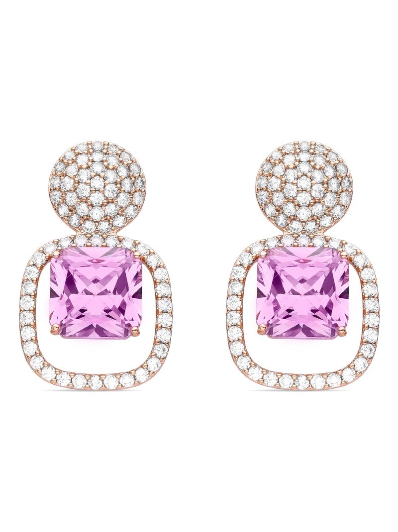 Boucles d'oreilles Luxenter Asdrel finition or Rose - Kiabi