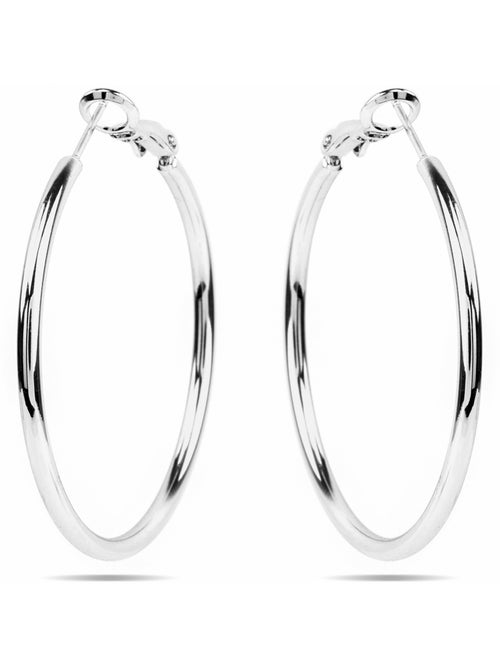 Boucles d'oreilles Luxenter avec - finition argentée - Dierax - Kiabi