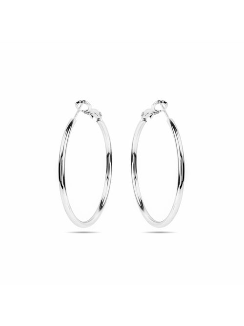 Boucles d'oreilles Luxenter avec - finition argentée - Dierax - Kiabi