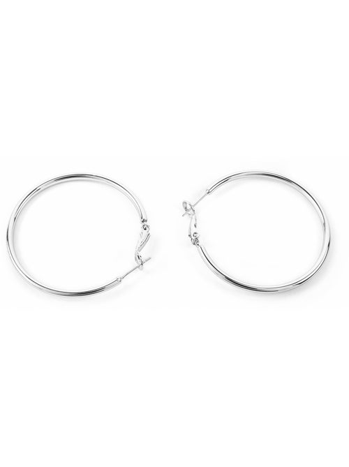 Boucles d'oreilles Luxenter avec - finition argentée - Dierax - Kiabi