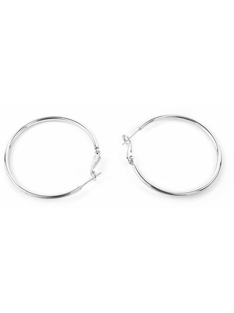 Boucles d'oreilles Luxenter avec - finition argentée - Dierax Gris - Kiabi