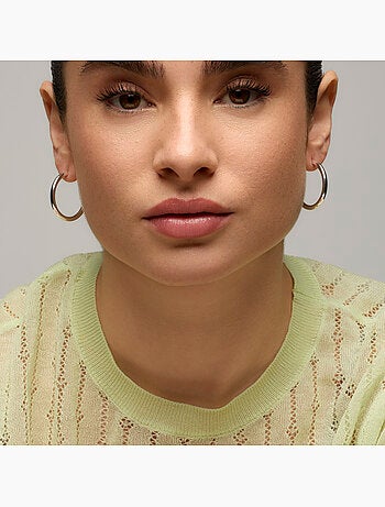 Boucles d'oreilles Luxenter avec - finition argentée - Hudak