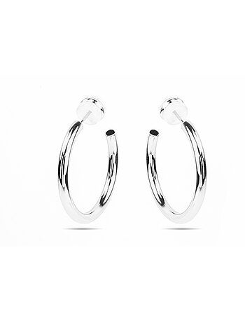 Boucles d'oreilles Luxenter avec - finition argentée - Hudak
