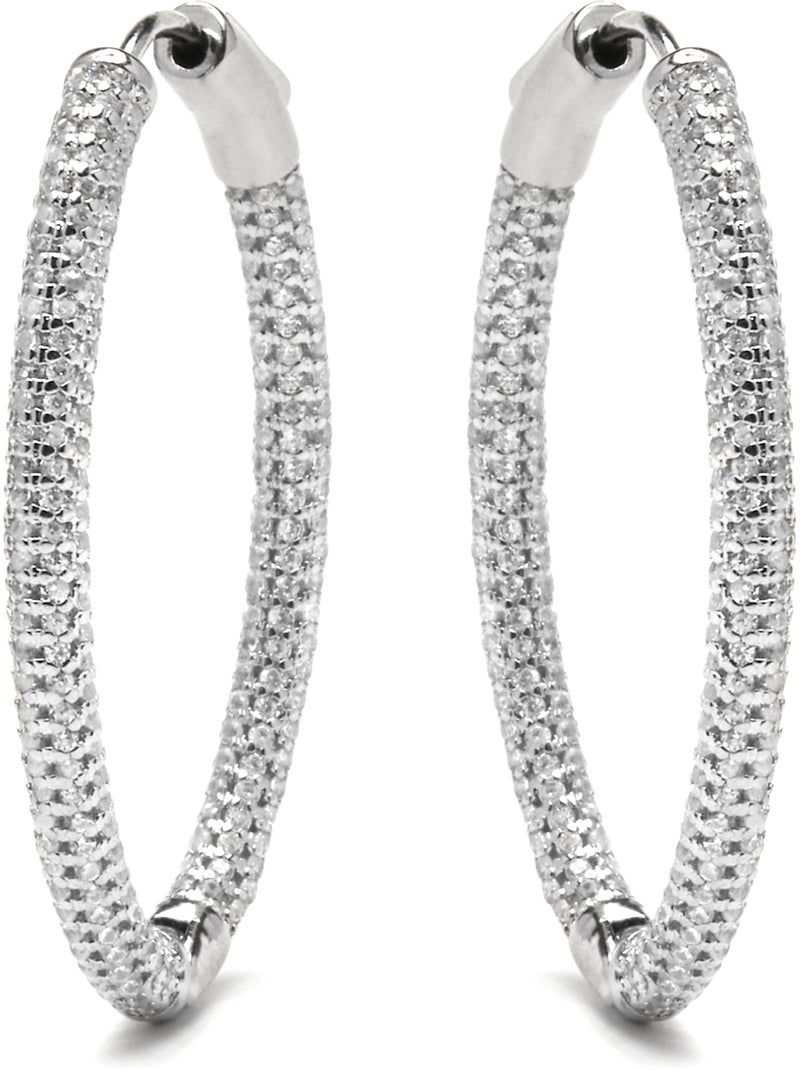 Boucles d'oreilles Luxenter avec - finition argentée - Libub Gris - Kiabi