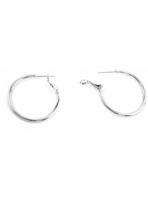 Boucles d'oreilles Luxenter avec - finition argentée - Nianres - Kiabi