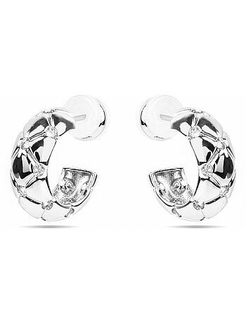 Boucles d'oreilles Luxenter avec - finition argentée - Rakhon