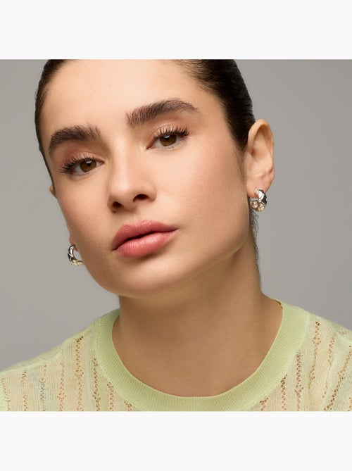 Boucles d'oreilles Luxenter avec - finition argentée - Rakhon - Kiabi