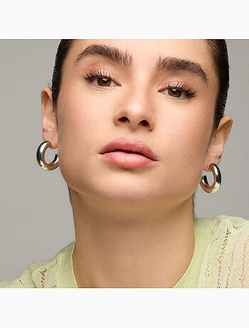 Boucles d'oreilles Luxenter avec - finition argentée - Thea