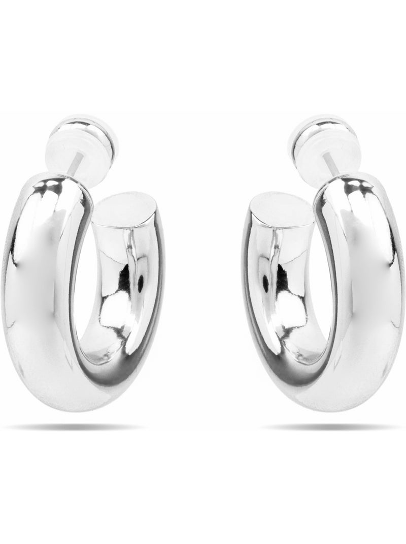 Boucles d'oreilles Luxenter avec - finition argentée - Thea Argent - Kiabi