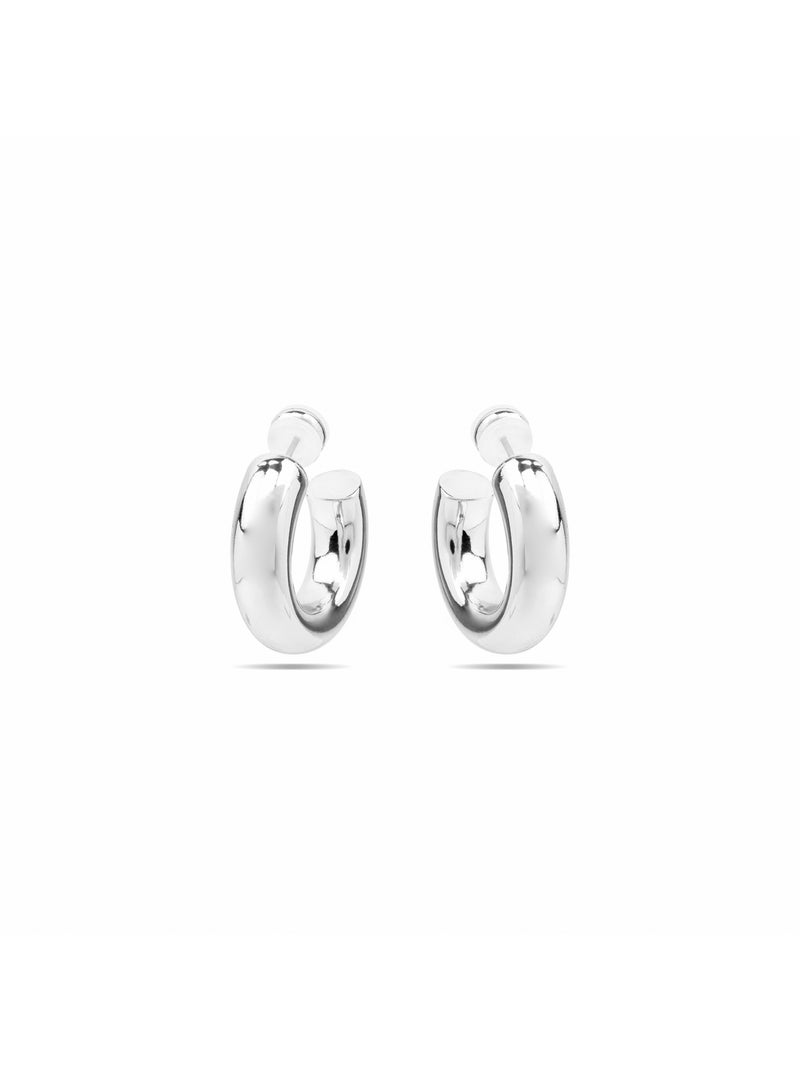 Boucles d'oreilles Luxenter avec - finition argentée - Thea Gris - Kiabi