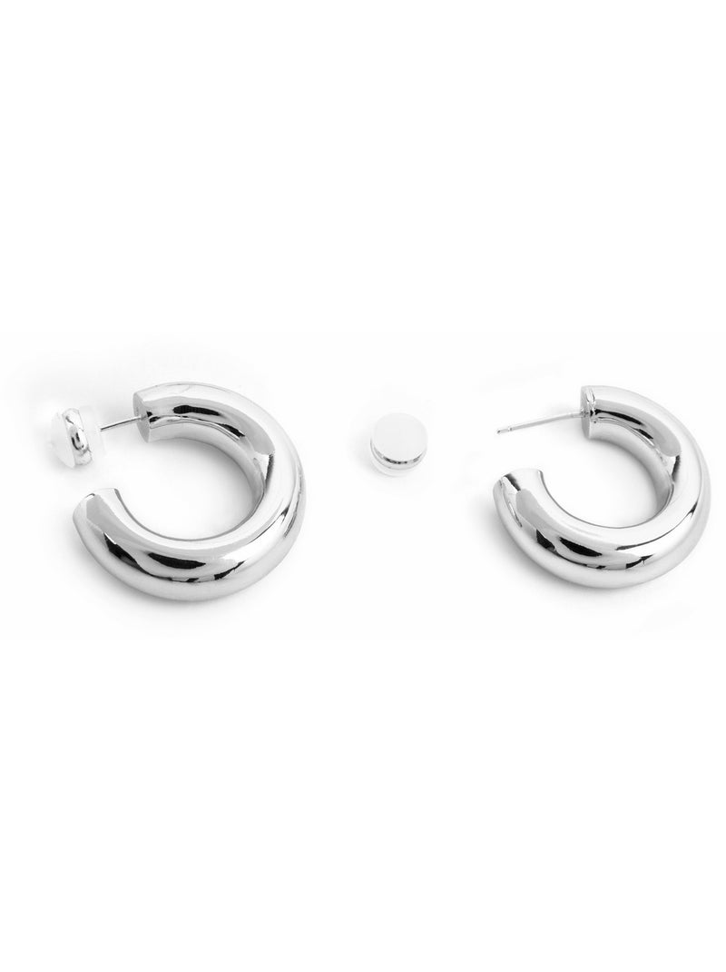Boucles d'oreilles Luxenter avec - finition argentée - Thea Gris - Kiabi