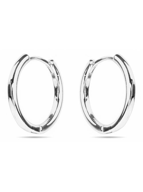 Boucles d'oreilles Luxenter avec - finition argentée - Thibu - Kiabi