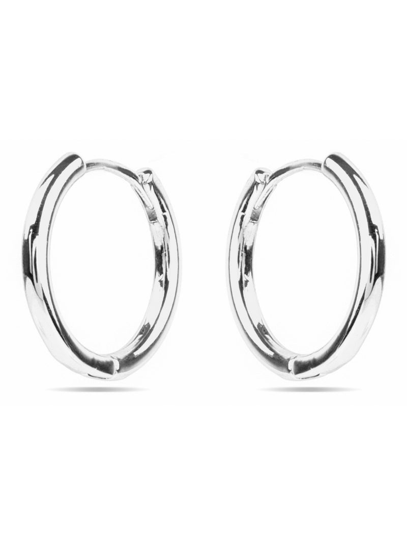 Boucles d'oreilles Luxenter avec - finition argentée - Thibu Gris - Kiabi