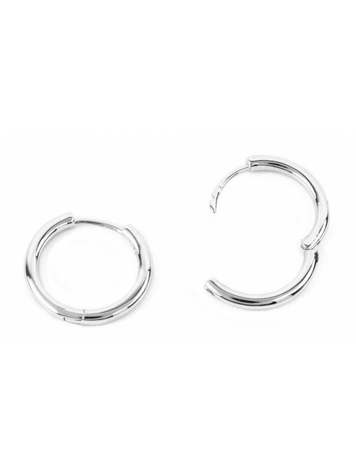 Boucles d'oreilles Luxenter avec - finition argentée - Thibu - Kiabi