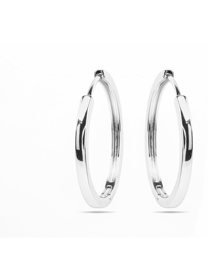 Boucles d'oreilles Luxenter avec - finition argentée - Umsy Argent - Kiabi